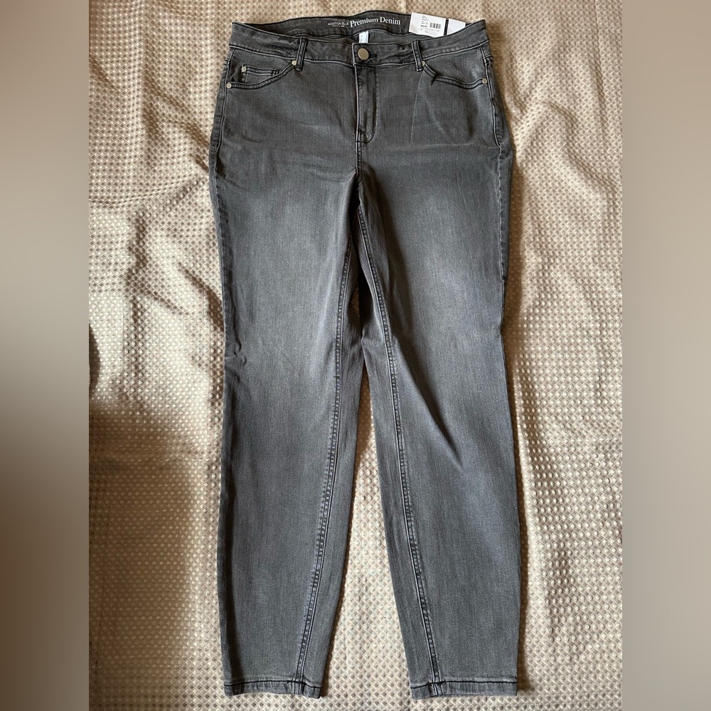 Addition Elle Women's Gray Jeans 16 NWT skinny premium denim